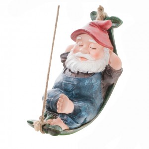 ZYT043 Garden Hanging Gnome Ornament Statue Waterproof Resin Decoration Decor Gift2