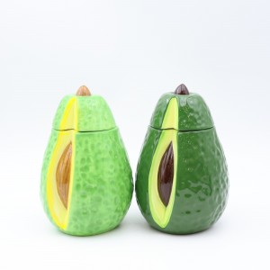 avocado आकार जार